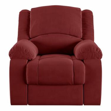 Imagem de Poltrona do Papai Reclinável Sala de Cinema Barcelona Manual Veludo Ve