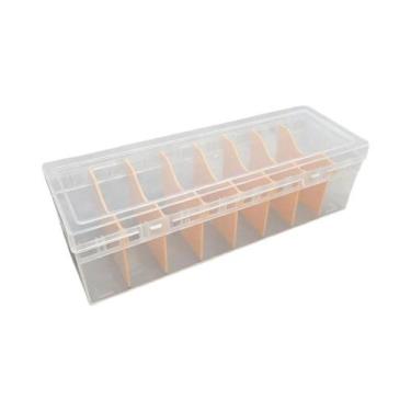Imagem de Caixa Organizadora Grande De Plástico Transparente Para Cartas Colecio
