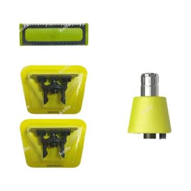 Imagem de Lâminas De Barbeador Antifricção Para Philips Norelco OneBlade - Kit C