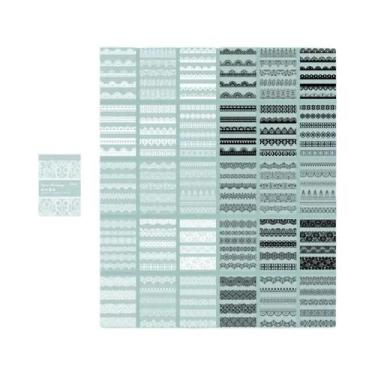 Imagem de Adesivos Vintage Em Renda Preta E Branca 30pcs DIY Para Diário, Colage