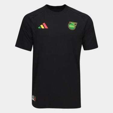 Imagem de Camiseta Jamaica Torcedor Adidas Masculina, Preto, M