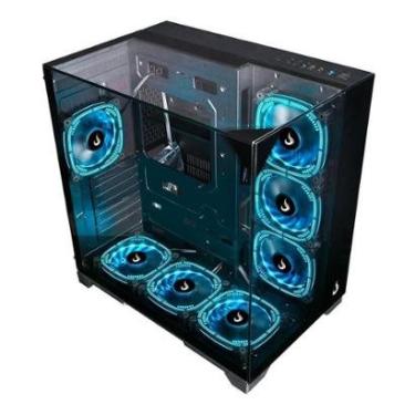 Imagem de Gabinete Gamer Rise Mode Galaxy Full Glass, Mid Tower, ATX, Sem FANs, - RM-CA-FG-B-Unissex