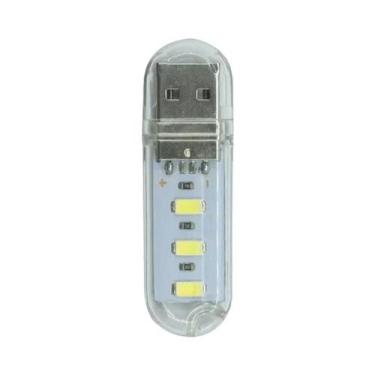 Imagem de Lanterna De Livro LED Mini USB Portátil Ultra Brilhante Com 3 LEDs, 8 