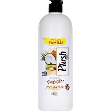 Imagem de Zoopers Shampoo Para Cabelos Nutrição Coco + Karité Plush Care 800Ml Marrom