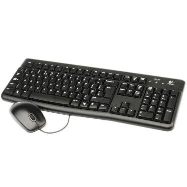 Imagem de Teclado E Mouse Logitech Mk120 Usb Preto Com Fio