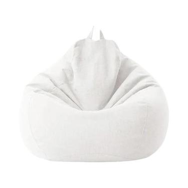 Imagem de Capa Grande De Algodão E Linho Para Puff/Sofá De Canto Sem Enchimento 