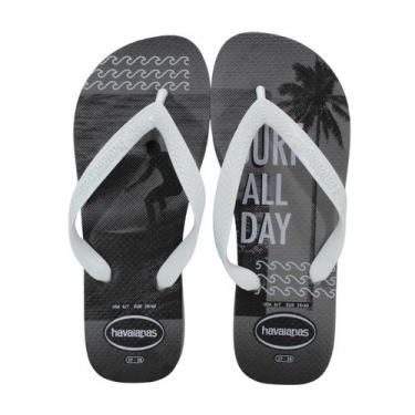Imagem de Chinelo Havaianas Top Athletic Cinza, Cs, 5671 cinza aco surf, 37/38
