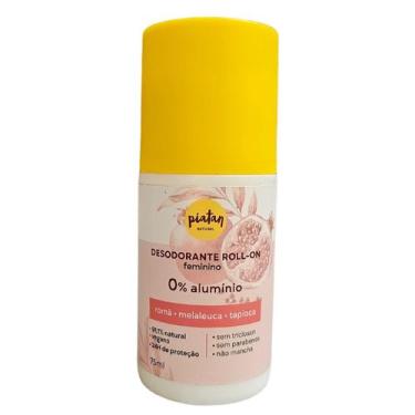 Imagem de Desodorante Roll-on Sem Alumínio Feminino Vegano Piatan Natural 75ml