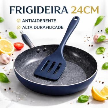 Imagem de Frigideira Antiaderente Revestimento Nanocerâmico Fogão Indução - - Vi