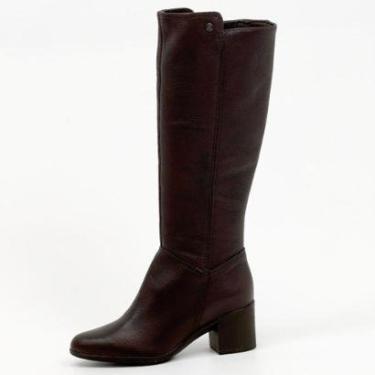 Imagem de Bota Bottero Cano Alto Salto Bloco Médio Feminina-Feminino