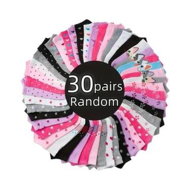 Imagem de Meias De Gato Com Estampa De Coração 10 20 30 40 Pares Dia Dos Namorad