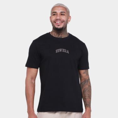 Imagem de Camiseta New Era Action Sunset Masculina, Preto, M