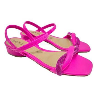 Imagem de Sandália Beira Rio Strass Calce Fácil Salto Baixo-Feminino