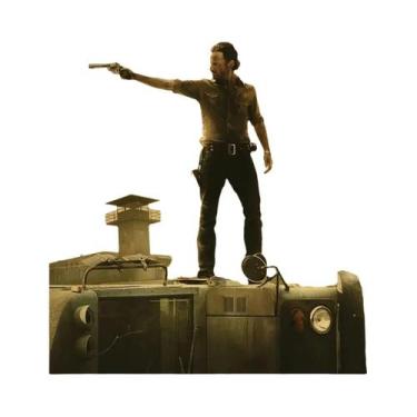 Imagem de Pôster Rick Grimes Daryl Dixon Walking Dead Arte Vintage De Série De T