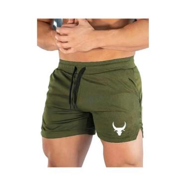 Imagem de Shorts Masculinos De Treino Esportivo Em Malha Respirável De Secagem R