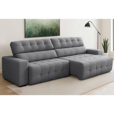 Imagem de Sofa 4 Lugares Retratil Reclinavel 280cm Linho Atualle Ferguile