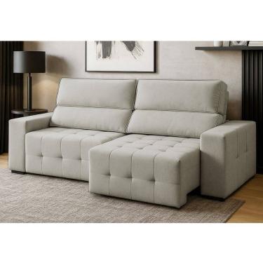 Imagem de Sofa 4 Lugares Retratil Reclinavel 250cm Veludo Village Ferguile