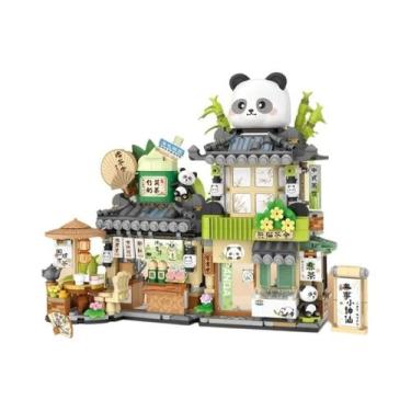 Imagem de Blocos De Montar Para Crianças Série Loz Street View Modelo De Cafeter