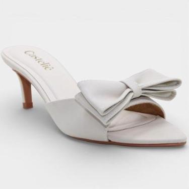 Imagem de Tamanco Casteliê Intense Salto Fino Laço Feminino-Feminino