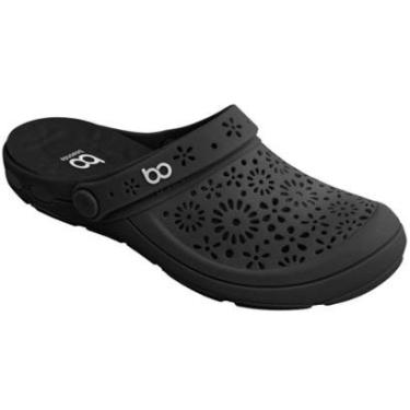 Imagem de Sandália Babuche Casual Feminina Floral Borracha Conforto Boaonda 1317-123-Feminino