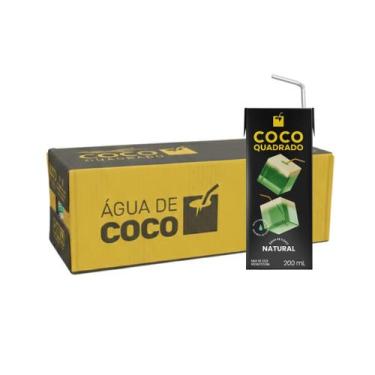 Imagem de Caixa Com 27un Água De Coco Quadrado Caixinha De 200ml