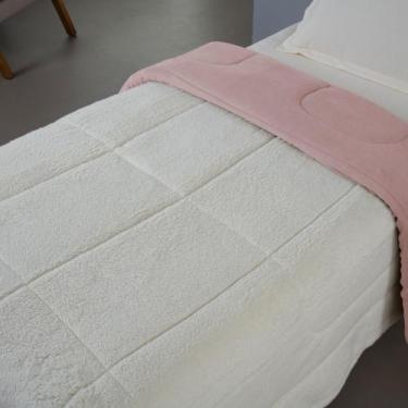 Imagem de Coberdrom Cobertor Solteiro Soft e Sherpa de Carneiro Dupla Face Macio