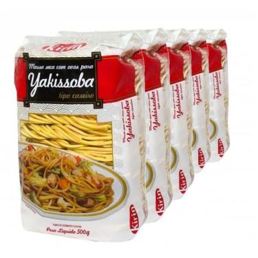 Imagem de Macarrão P/ Yakissoba Tipo Caseiro 500g Kirin -(Kit com 5)