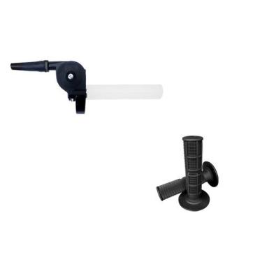 Imagem de Acelerador Punho Rápido Br Parts Universal Com Manopla Avtec, Preto
