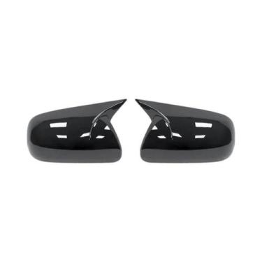Imagem de Capas De Espelho Retrovisor Lateral Em Fibra De Carbono Preto Brilhant