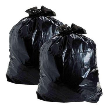 Imagem de Saco para Lixo 100 + 200 Litros Super Reforçado Micra 11 Preto Brilhoso Higipack