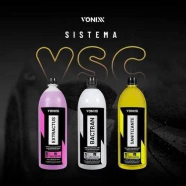 Imagem de Kit extractus bactran sanitizante vsc strike izer bancos vonixx limpez