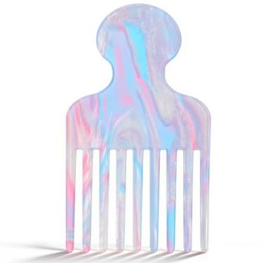 Imagem de Pente Garfo Classicseali 12x7cm Antiestático Mármore