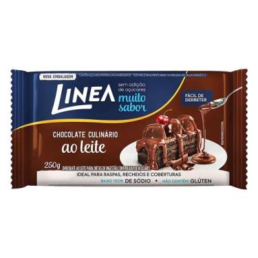Imagem de Chocolate Culinário ao Leite Sem Açúcar Linea 250g