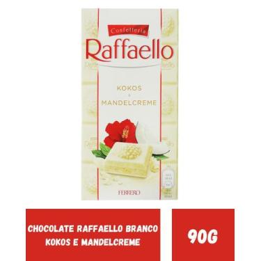 Imagem de Chocolate Raffaello Branco Kokos e Mandelcreme 90g - Ferrero