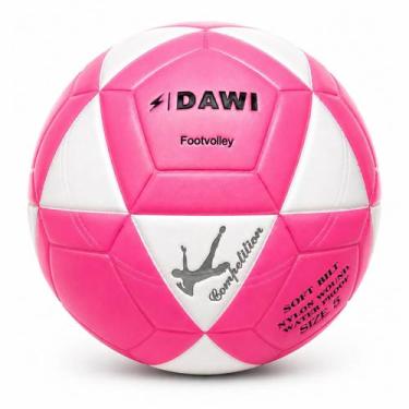 Imagem de bola de futevôlei e altinha dawi competition oficial 5, Rosa, Branco