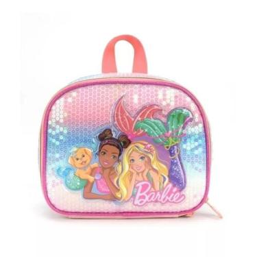Imagem de Lancheira Térmica Infantil Escolar Meninas Barbie Sereia