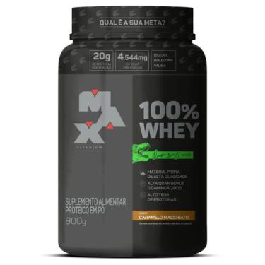 Imagem de Whey Concentrado 100% Linha Dino Max Titanium 900g, 900g