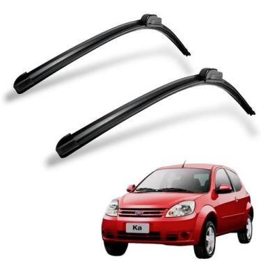Imagem de Par De Palheta Limpador Parabrisa cinoy Slim silicone veiculo:FORD ka 