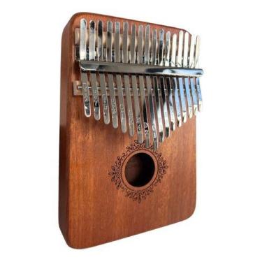 Imagem de Kalimba Instrumento Musical Piano 17 Chaves Madeira Maciça - Pool, 0, 