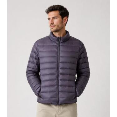 Imagem de Jaqueta Masculina Puffer Em Poliamida All Free Cinza, M, Cinza