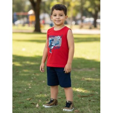 Imagem de Conjunto Short E Regata Juvenil De Calor Menino Malwee Kids Cor:Modelo