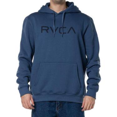 Imagem de Moletom RVCA Canguru Big RVCA 280G WT24 Masculino Azul, M, Blue