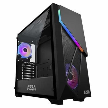 Imagem de Gabinete gamer azza inferno 310 dh rgb vidro csaz