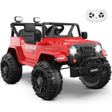 Imagem de Caminhão Elétrico Infantil ARBELI 12V com Controle Remoto, Vermelho