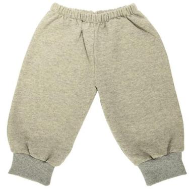 Imagem de Calça de Moletom Para Bebê Tamanhos 6 a 18 Meses Cinza Mescla - Samani