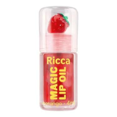 Imagem de GLOSS MAGIC LIP OIL MORANGO RICCA BRILHO LABIAL 4ml 3838
