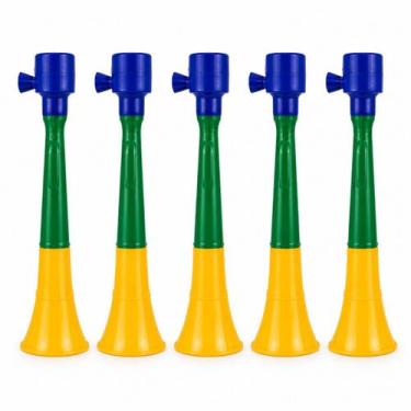 Imagem de Kit 5 Cornetas Médias Torcedor Brasil Líder