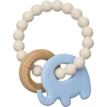 Imagem de Mordedor em Silicone e Bambu - Elefante - Buba, Azul