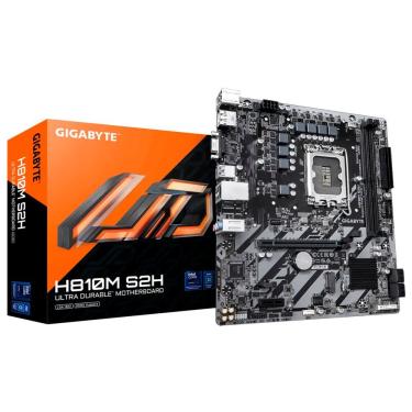 Imagem de Placa Mãe Gigabyte H810M S2H com Socket LGA 1851 e Suporte DDR5 Até 4800MHz Preto