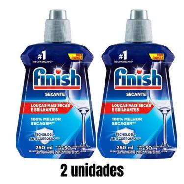 Imagem de Kit Finish Secante e Detergente Em Pó Lava Louças 450g Brilho Abrilhan